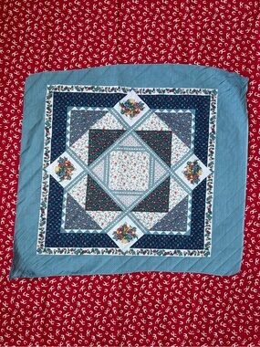 Little House on the Prairie Inspired Country Quilt with Fruit Print Bandana🍎🌻🍑🍇